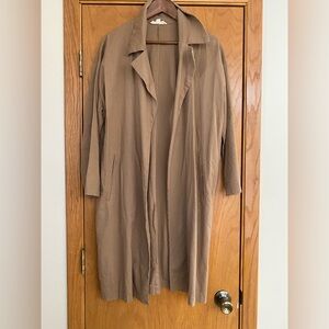 Tan Linen Duster